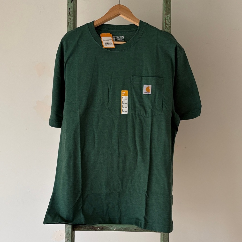 NWT Carhartt Pocket Tee – Men’s Large – Forest Green – New With Tags